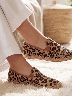 Ugg Leopard Print Espadrille Flats